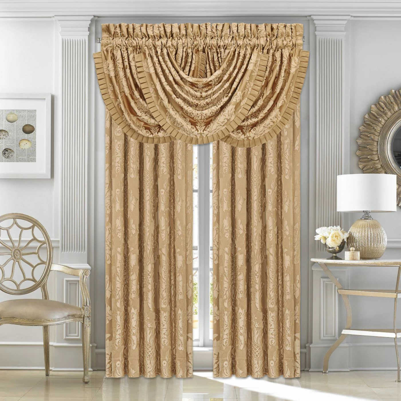 Top 10 ❤️ Curtain Panels Colonial Lined Curtain Panel Pair By Five Queens Court ✔️ 2 Top 10 ❤️ Curtain Panels Colonial Lined Curtain Panel Pair By Five Queens Court ✔️ - Image 2