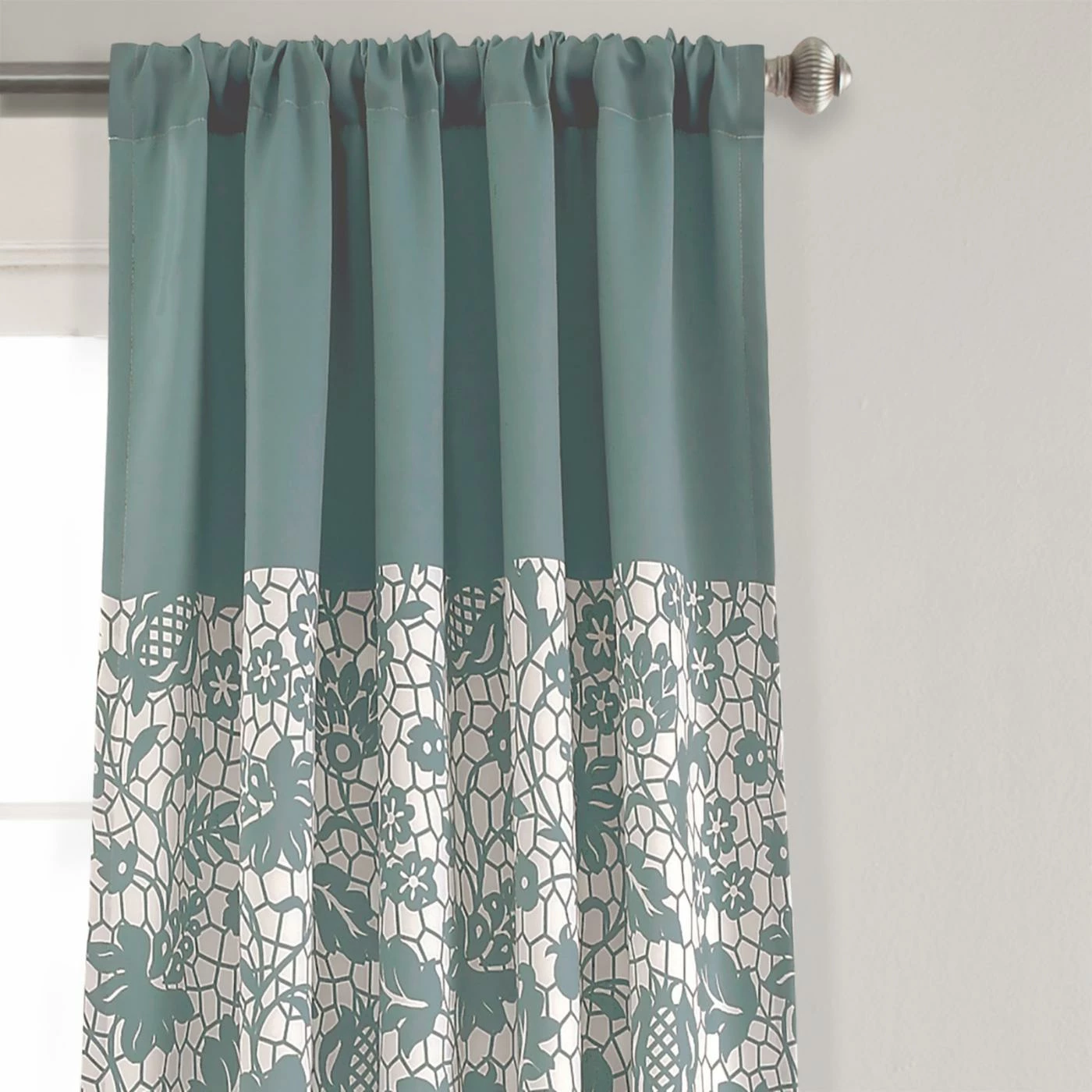 Best deal ✨ Curtain Panels Estate Garden Print Window Curtain Set By Half Moon 😉 2 Best deal ✨ Curtain Panels Estate Garden Print Window Curtain Set By Half Moon 😉 - Image 2