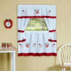 Cheap 😀 Curtain Tiers Achim Gala Embellished Cottage Curtain Set 🥰