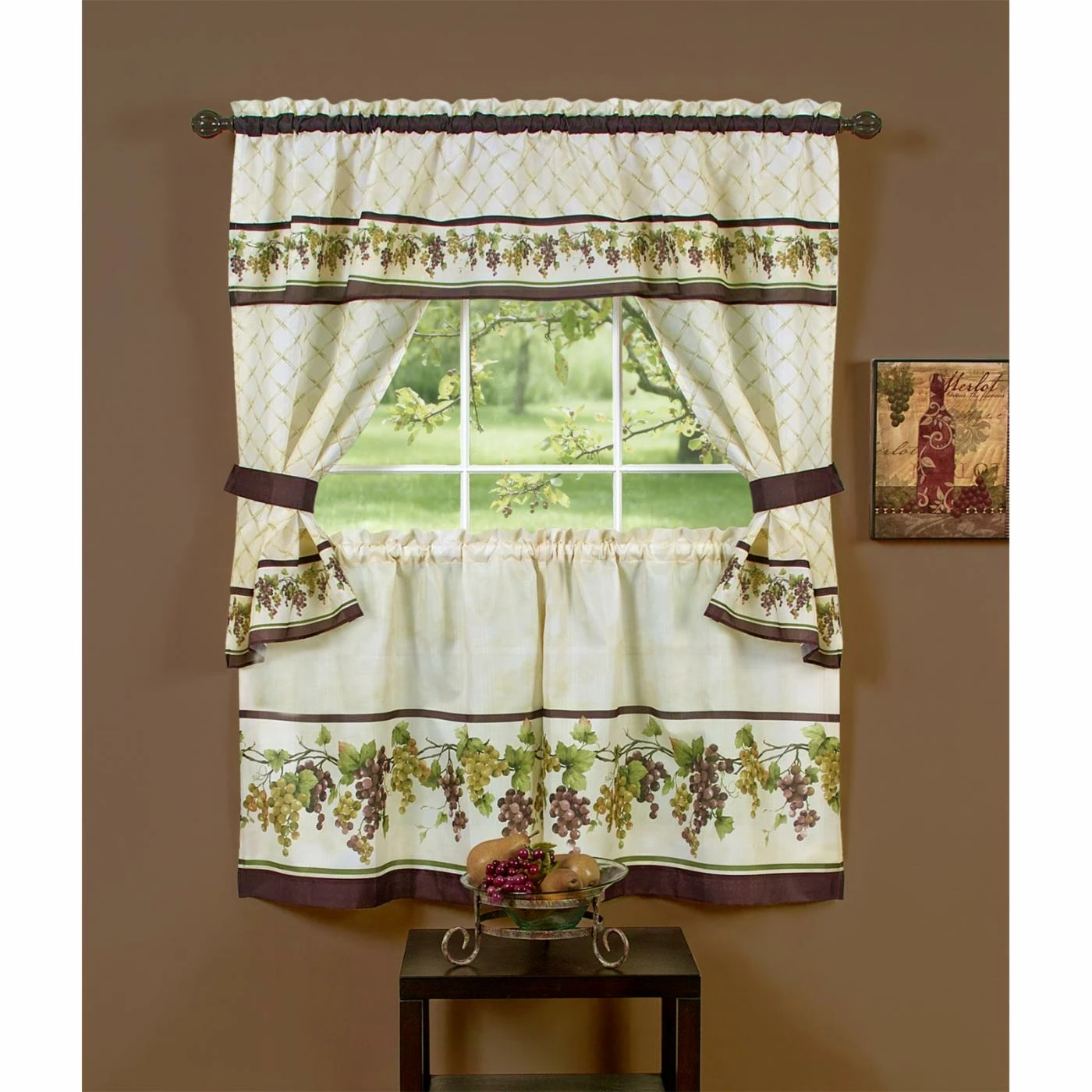 Cheapest ❤️ 73 - 84 In. Achim Tuscany Cottage Curtain Set ⭐ 1 Cheapest ❤️ 73 - 84 In. Achim Tuscany Cottage Curtain Set ⭐