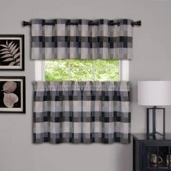 Best Sale 🥰 Up To 36 In. Achim Harvard Tier Curtain 👏