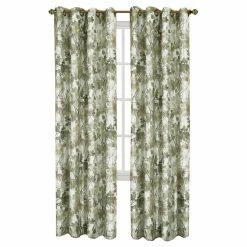Promo 🔥 73 - 84 In. Achim Tranquil - Lined Grommet Window Curtain Panel ❤️