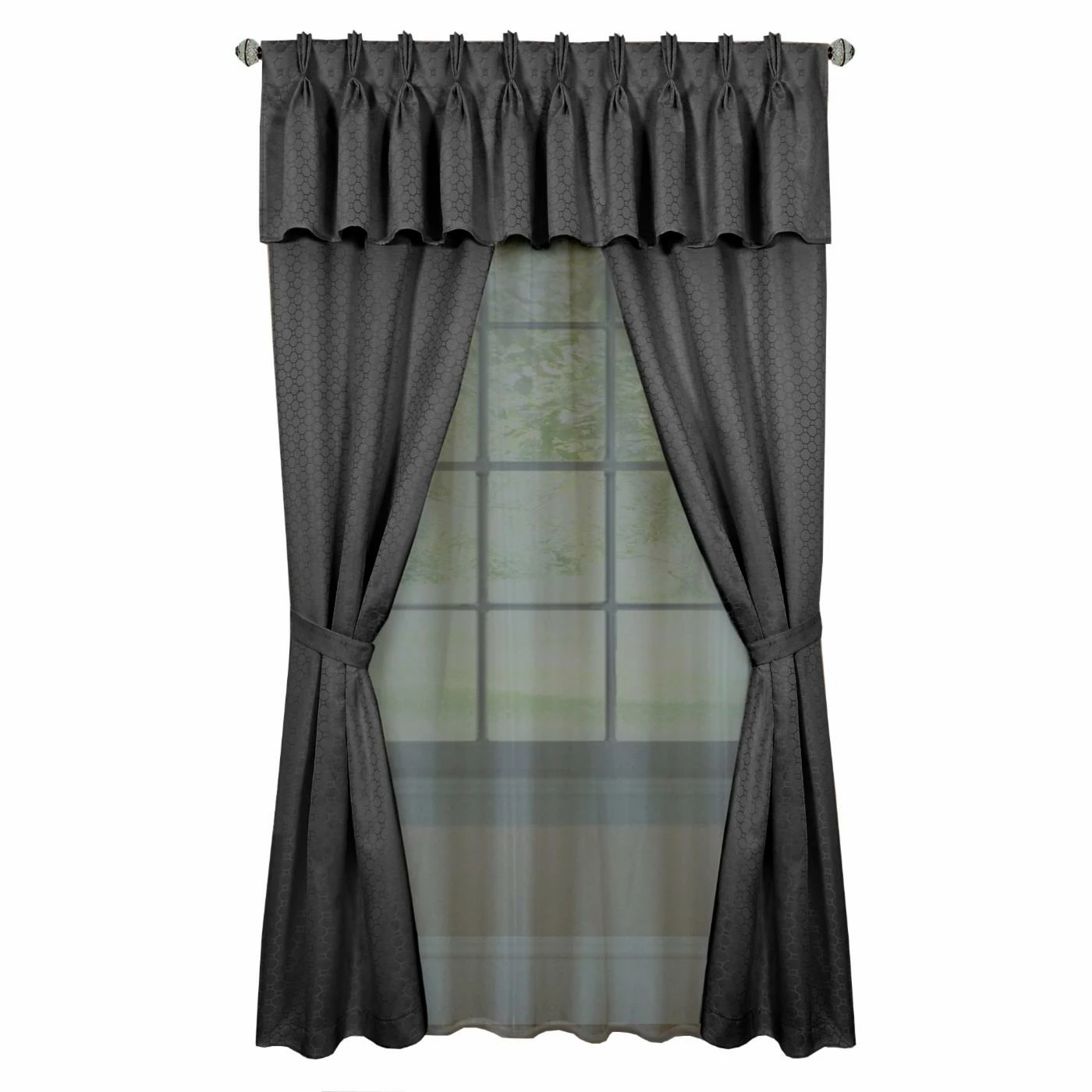 Budget 🥰 Curtain Panels Achim Claire 6 Piece Curtain Set 🎉 1 Budget 🥰 Curtain Panels Achim Claire 6 Piece Curtain Set 🎉