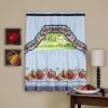 Buy 🧨 Curtain Tiers Achim Golden Delicious Printed Tier And Swag Curtain Set 🔥