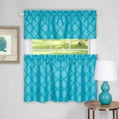 Wholesale π Curtain Tiers Achim Colby Window Curtain Tier Pair And Valance Set β¨
