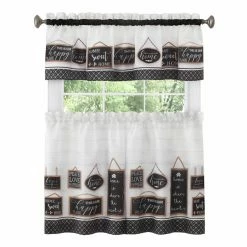 Best deal ⭐ 36 - 45 In. Achim Modern Farmhouse Tier And Valance Window Curtain Set 🛒