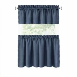 Best Pirce 👍 36 - 45 In. Achim Kendal Tier And Valance Window Curtain Set 😀