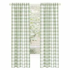 New 🤩 73 - 84 In. Achim Hunter Rod Pocket Window Curtain Panel 😀