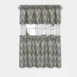 Best deal 🎁 36 - 45 In. Achim Avery Window Curtain Tier Pair And Valance Set ⌛