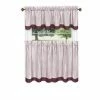 Deals ❤️ 36 - 45 In. Achim Westport Window Curtain Tier Pair And Valance Set 👏