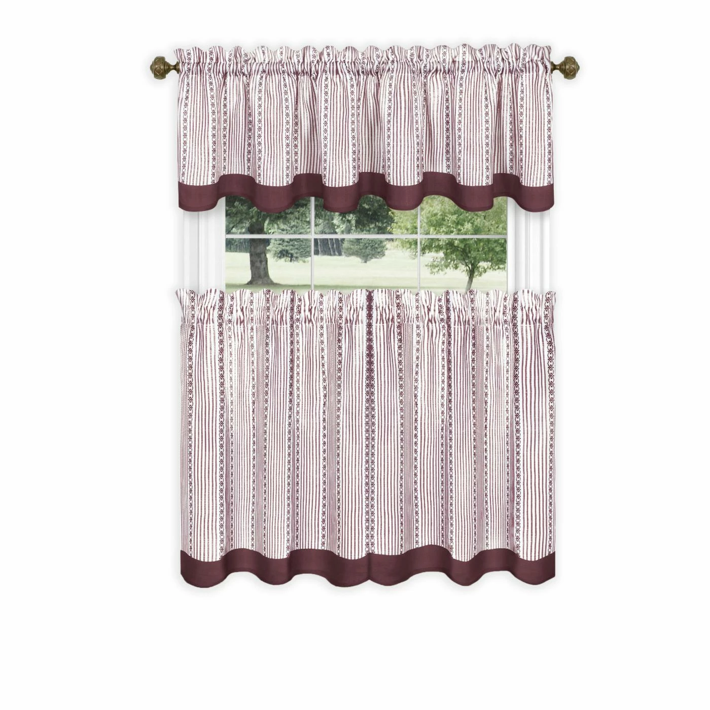 Deals β€οΈ 36 - 45 In. Achim Westport Window Curtain Tier Pair And Valance Set π 1 Deals β€οΈ 36 - 45 In. Achim Westport Window Curtain Tier Pair And Valance Set π