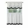 Outlet 💯 36 - 45 In. Achim Lana Window Curtain Tier Pair And Valance Set 🔔
