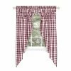Wholesale 😀 55 - 63 In. Achim Buffalo Check Gathered Swag Window Curtain Pair 🤩