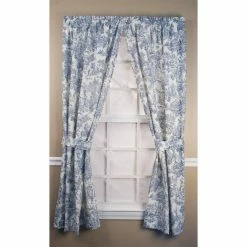 Wholesale 🔔 Curtain Panels Ellis Curtain Victoria Park Tailored Curtain Panel With Ties - One Pair 🛒