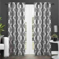 Outlet 🎉 Curtain Panels Exclusive Home Ironwork Grommet Curtain Panel Pair 🧨