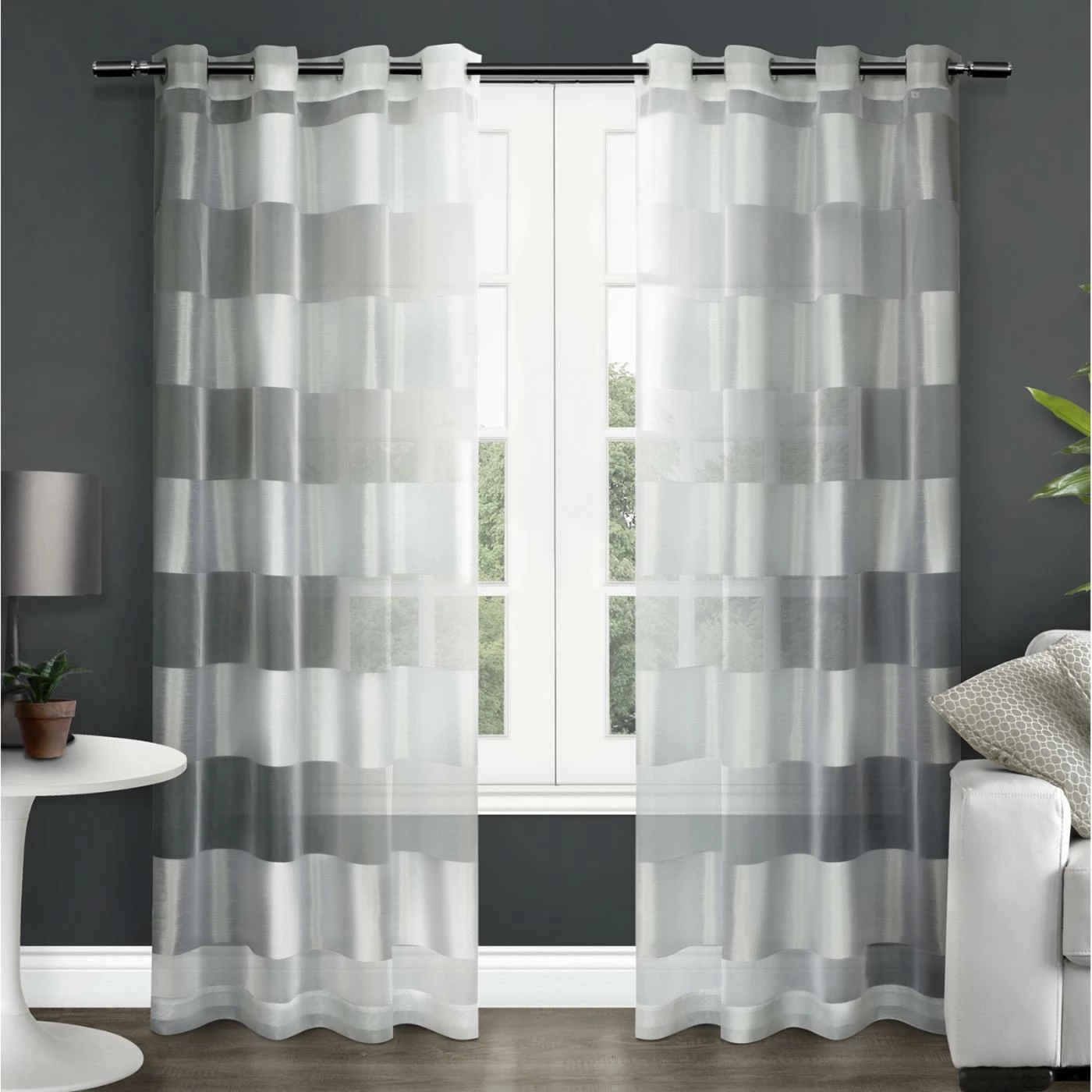 Budget ๐ฏ Curtain Panels Exclusive Home Navarro Sheer Grommet Curtain Panel Pair ๐ 1 Budget ๐ฏ Curtain Panels Exclusive Home Navarro Sheer Grommet Curtain Panel Pair ๐