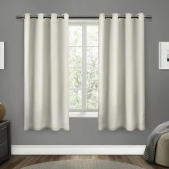 Best deal ⌛ Curtain Panels Exclusive Home Sateen Twill Weave Grommet Curtain Panel Pair 🧨