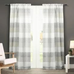Budget 🛒 Curtain Panels Exclusive Home Bern Rod Pocket Curtain Panel Pair ⌛