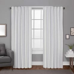 Discount β¨ Curtain Panels Exclusive Home Zeus Textured Jacquard Blackout Hidden Tab Curtain Panel Pair βοΈ