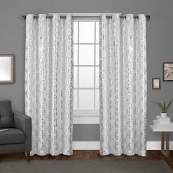 Brand new 🎁 Curtain Panels Exclusive Home Mondo Metallic Geometric Grommet Top Curtain Panel Pair 🤩