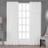 Best reviews of ⌛ Curtain Panels Exclusive Home Belgian Textured Look Jacquard Sheer Window Curtain Panel Pair 🎁