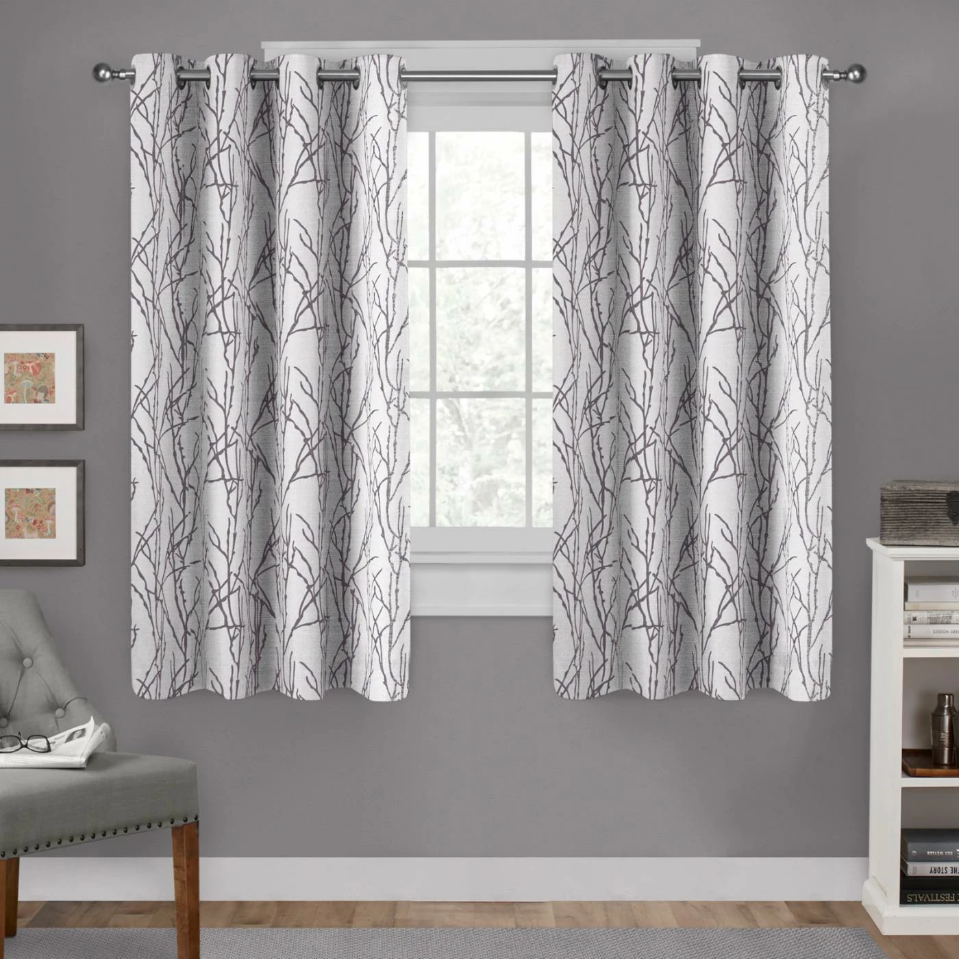 Brand new π― 55 - 63 In. Exclusive Home Branches Blend Window Curtain Panel Pair π 1 Brand new π― 55 - 63 In. Exclusive Home Branches Blend Window Curtain Panel Pair π