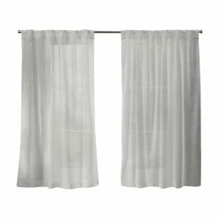 Deals π Curtain Panels Exclusive Home Belgian Hidden Tab Curtain Panel Pair β