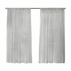 Flash Sale 😉 Curtain Panels Exclusive Home Belgian Sheer Rod Pocket Curtain Panel Pair 👍