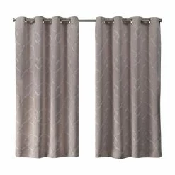 Best Pirce 🔔 96 - 108 In. Exclusive Home Belmont Embroidered Blackout Grommet Top Curtain Panel Pair ✔️