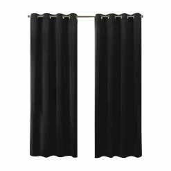 Outlet 😍 Curtain Panels Exclusive Home Sateen Twill Woven Blackout Grommet Top Curtain Panel Pair 🔔