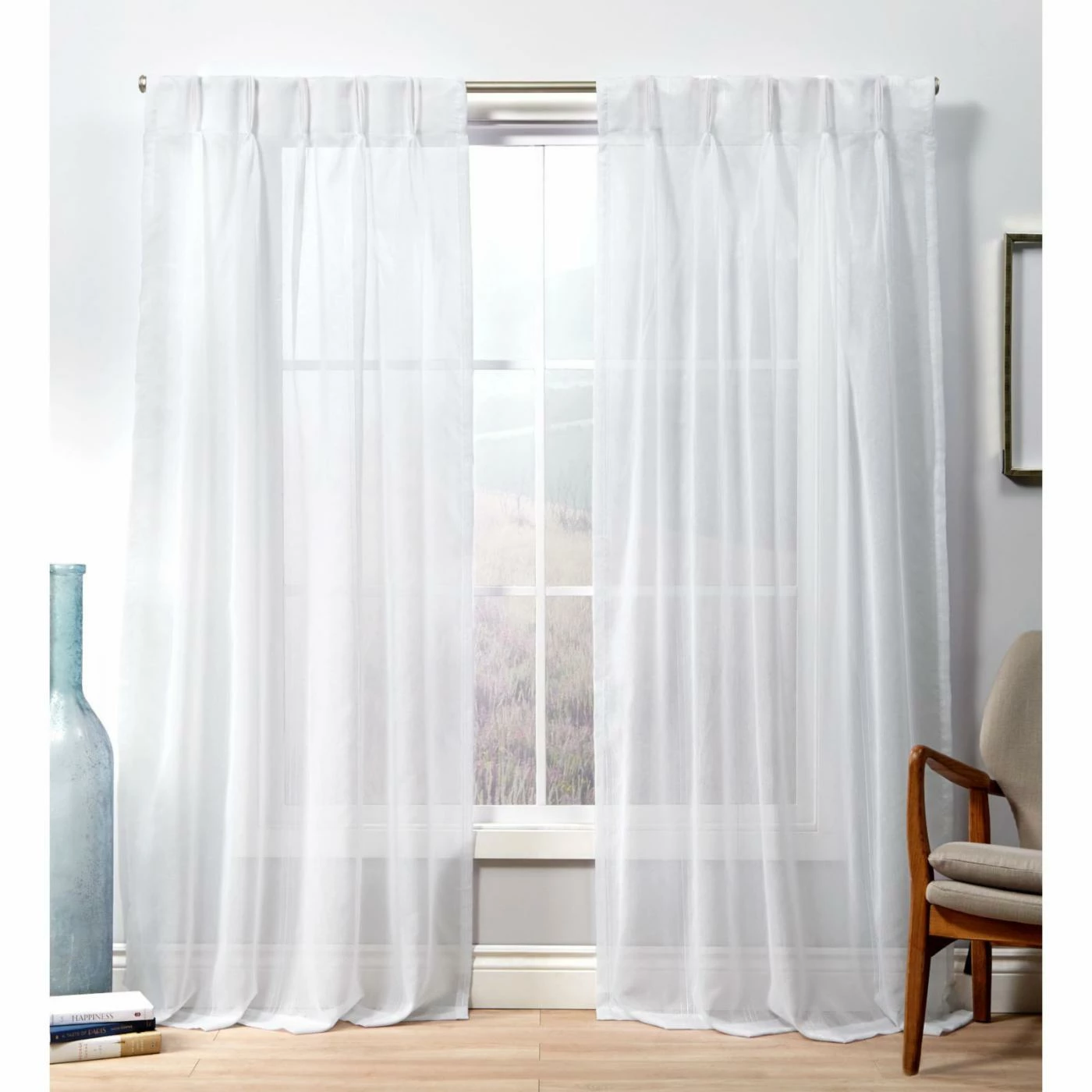 Best Sale π Curtain Panels Exclusive Home Penny Sheer Pinch Pleat Curtain Panel Pair π 1 Best Sale π Curtain Panels Exclusive Home Penny Sheer Pinch Pleat Curtain Panel Pair π