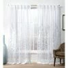 Deals 🛒 Curtain Panels Exclusive Home Wilshire Burnout Sheer Hidden Tab Top Curtain Panel Pair 👍