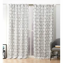Promo 🎁 Curtain Panels Nicole Miller Hexa Hidden Tab Top Curtain Panel Pair 🔥