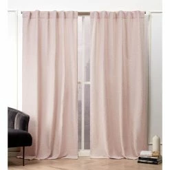 Outlet β 96 - 108 In. Nicole Miller Textured Matelasse Hidden Tab Top Curtain Panel Pair π€©