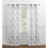 Cheap 🎁 Curtain Panels Chaps Home Fresh Meadow Botanical Print Textured Linen Look Grommet Curtain Panel Pair 👍