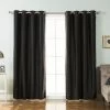 Best Pirce 🛒 Curtain Panels Best Home Fashion Faux Silk Blackout Curtains 🌟