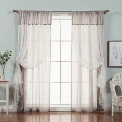 Budget 😍 Best Home Fashion Faux Pippin Linen Sheer Curtain Panels ✨