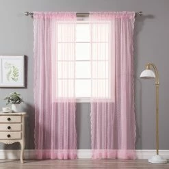 Best reviews of ⌛ Curtain Panels Best Home Fashion Sheer Lace Dot Curtains 🤩