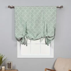 Cheap 😍 55 - 63 In. Best Home Fashion Quatrefoil Tie-Up Shade With Blackout Lining 😍