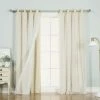 Brand new 🤩 Curtain Panels Best Home Fashion Marry Me Blackout Grommet Curtain Panel Pair With Tulle Overlay 👏