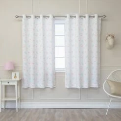 Cheapest ✔️ Curtain Panels Best Home Fashion Nordic Flamingo Print Curtain Panel Pair 🔔