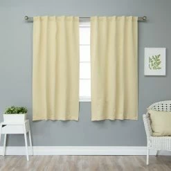 Coupon 👍 Curtain Panels Best Home Fashion Solid Thermal Insulated Blackout Curtain Panel Pair 🧨