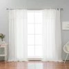 Best reviews of ⭐ Curtain Panels Best Home Fashion Abelia Belgian Flax Single Curtain Panel With Lace Valance 👏