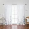 Top 10 🎉 Curtain Panels Best Home Fashion Faux Silk Bluebird Curtains 👏