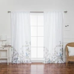 Top 10 🎉 Curtain Panels Best Home Fashion Faux Silk Bluebird Curtains 👏