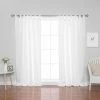 Buy ❤️ Curtain Panels Best Home Fashion Oxford Tab Top Curtains ✨