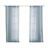 Brand new 🎉 Curtain Panels Best Home Fashion Sheer Faux Linen Reverse Triple Stripe Curtains ❤️
