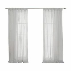 Coupon ๐ Curtain Panels Best Home Fashion Sheer Linen Look Curtains ๐ฅฐ