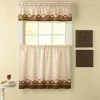 Flash Sale 😀 Curtain Tiers CHF Industries Cafe Au Lait 36 In. Kitchen Curtain Set 😉