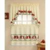 Discount 👍 Curtain Tiers CHF Industries Red Delicious Kitchen Curtain Set 🎉